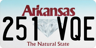 AR license plate 251VQE