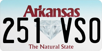 AR license plate 251VSO