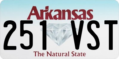 AR license plate 251VST