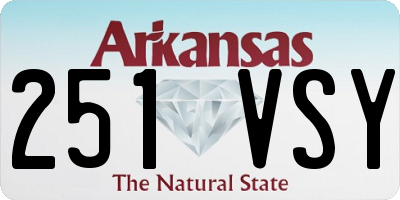 AR license plate 251VSY