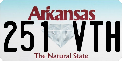 AR license plate 251VTH
