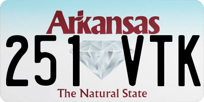 AR license plate 251VTK