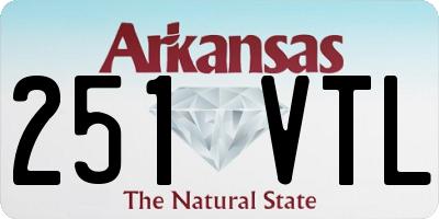 AR license plate 251VTL