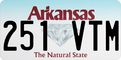 AR license plate 251VTM