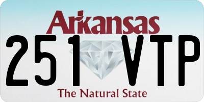 AR license plate 251VTP