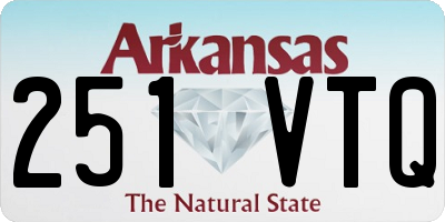 AR license plate 251VTQ