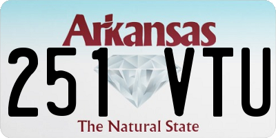 AR license plate 251VTU