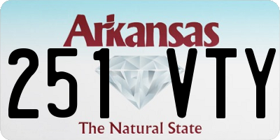 AR license plate 251VTY