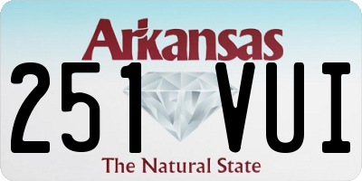 AR license plate 251VUI