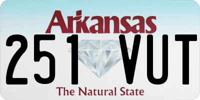 AR license plate 251VUT
