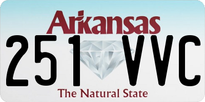 AR license plate 251VVC
