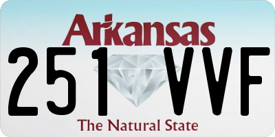 AR license plate 251VVF