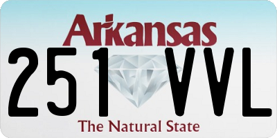 AR license plate 251VVL