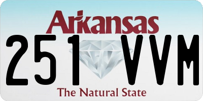 AR license plate 251VVM