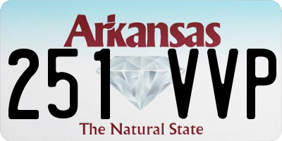 AR license plate 251VVP