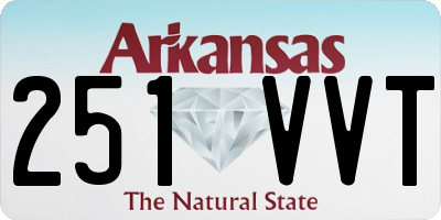 AR license plate 251VVT