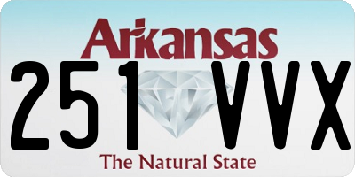 AR license plate 251VVX