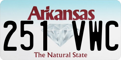 AR license plate 251VWC