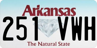 AR license plate 251VWH