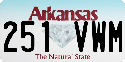 AR license plate 251VWM