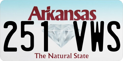AR license plate 251VWS