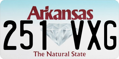 AR license plate 251VXG