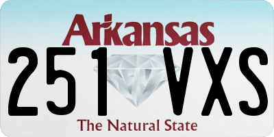 AR license plate 251VXS