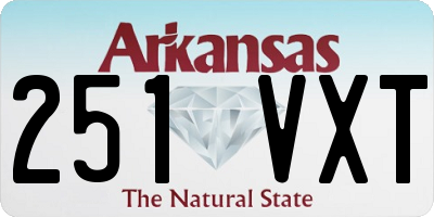 AR license plate 251VXT