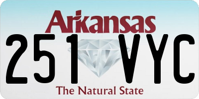 AR license plate 251VYC