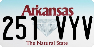 AR license plate 251VYV