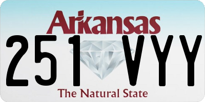 AR license plate 251VYY