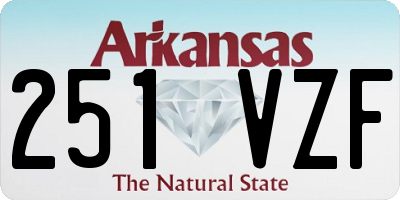 AR license plate 251VZF