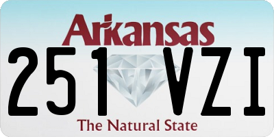 AR license plate 251VZI