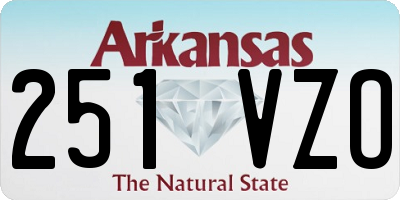 AR license plate 251VZO
