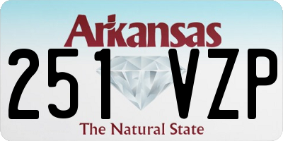 AR license plate 251VZP
