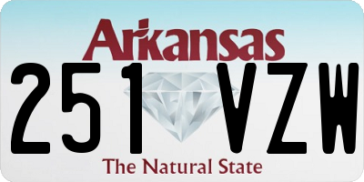 AR license plate 251VZW