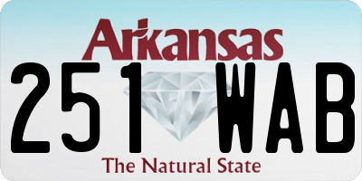 AR license plate 251WAB
