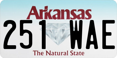 AR license plate 251WAE