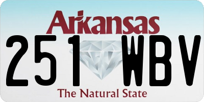 AR license plate 251WBV