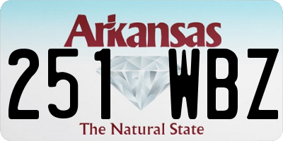 AR license plate 251WBZ