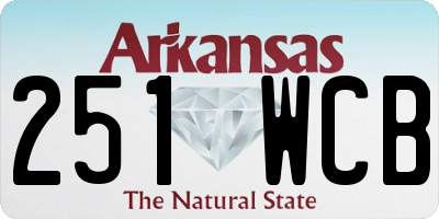 AR license plate 251WCB