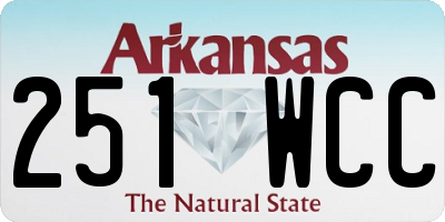 AR license plate 251WCC