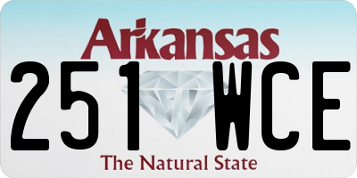 AR license plate 251WCE