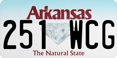 AR license plate 251WCG