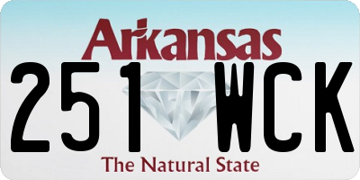 AR license plate 251WCK
