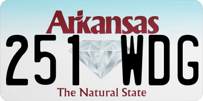 AR license plate 251WDG