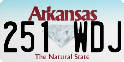 AR license plate 251WDJ