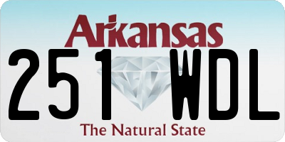 AR license plate 251WDL