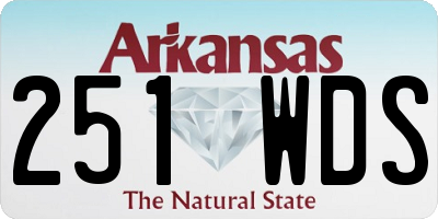 AR license plate 251WDS