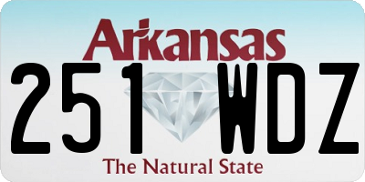 AR license plate 251WDZ